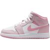 New 1 Mid Top Children's Basketball Shoes Pink Teenagers DQ8423-600
