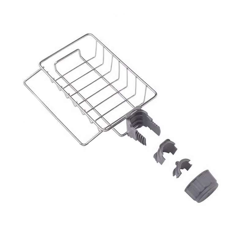 Kitchen Stainless Steel Sink Drain Rack Removable Hanging Storage Rack Faucet Rack Kitchen Sponge Dishcloth Storage Accessories