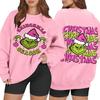 Women's Casual Fashion Long Sleeve Christmas Printed Round Neck Sweatshirt Top