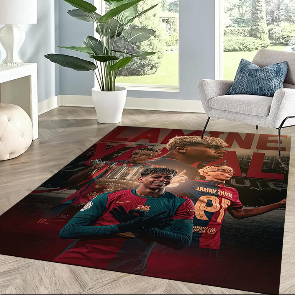 Lamine Yamal Square rugs are a great choice for living rooms, bedrooms, home décor, and as gifts.
