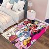 3D Minnie Mouse Daisy Duck Cartoon Themed Carpet Bedroom Living Room Sofa Rug Children's Room Large Area Decor Mat Potdemiel