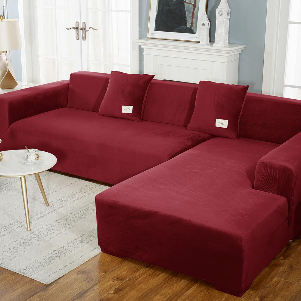 

Amazon Popular Silver Fox Velvet Sofa Cover All-inclusive Thickened Solid Color Sofa Cloth Non-slip Sofa Towel Cover Cloth 45 * 45 one pillow cover of the same style
