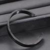 8MM Unisex C-Shaped Stainless Steel Bracelet - Titanium Options, Laser Engravable, Available In Three Colors
