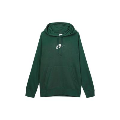 Embroidered Logo Casual Hoodie Men Tops Green FB7789-323