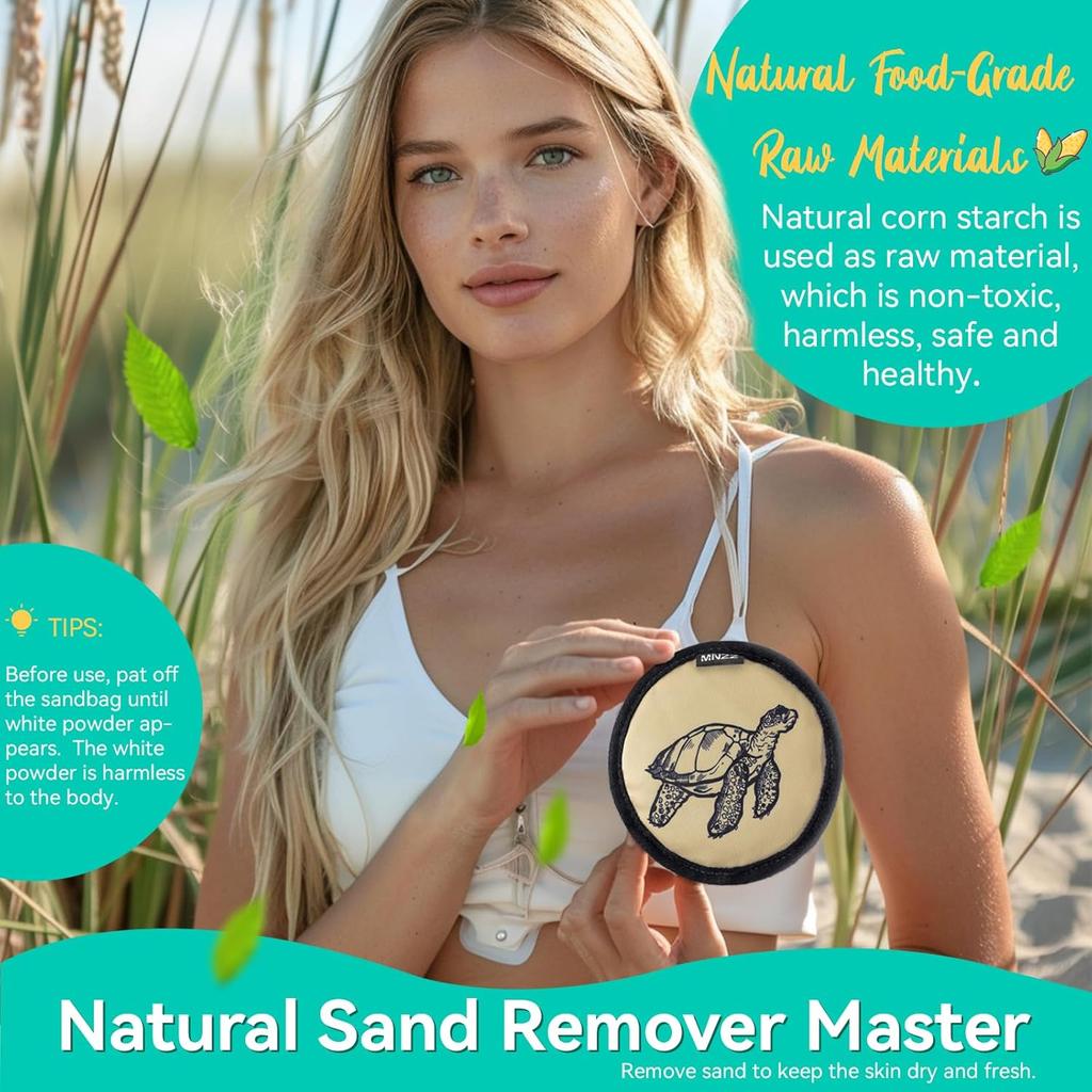 Beach Sand Remover Sand Eraser Wipe Mitt Family Kids Women 2024 Summer Vacation Essentials an Mexico Costa Rica Bahamas Trip Must Haves Hawaii