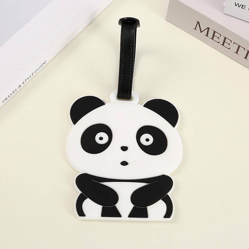 Cartoon Animal Silicone Luggage Tags Creative Cute Luggage Tag Suitcase Tag Anti Loss Hanging Small Pendant Travel Accessories