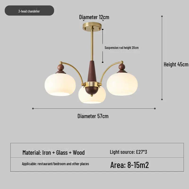 "French-Japanese Wabi-Sabi Style Chandelier: Bauhaus-Inspired Medieval Design for Living Room, Bedroom, or Restaurant"