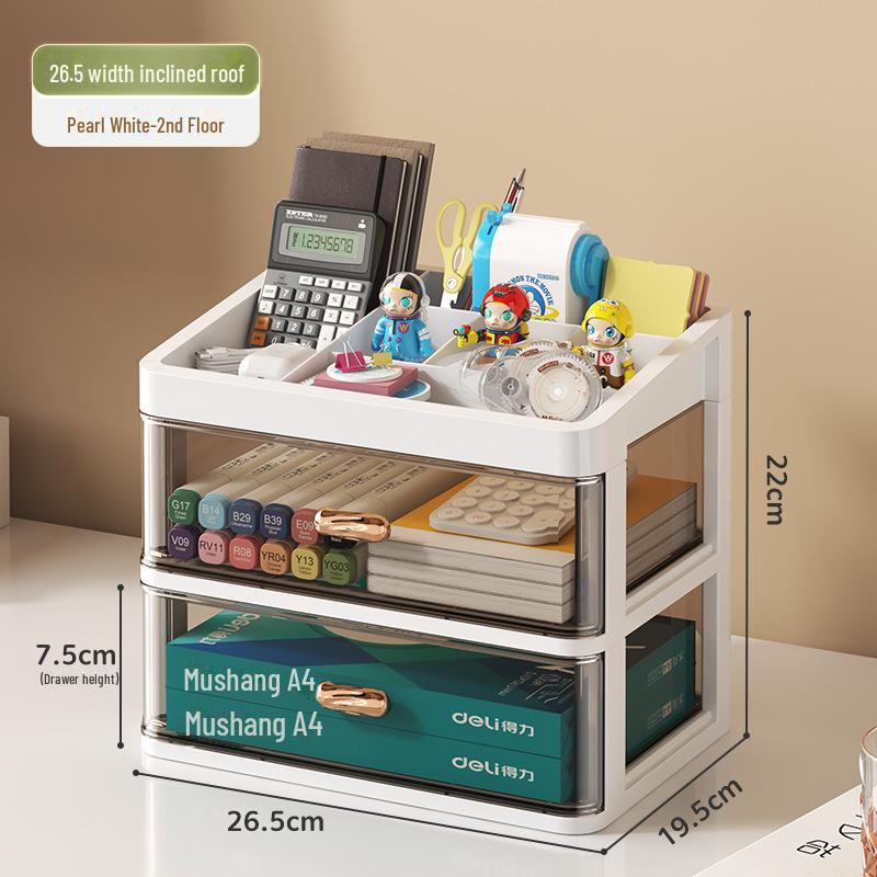 Plastic Drawer Desktop Organizer for Stationery and Cosmetics