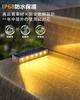 DetarZin LED IP68 Waterproof 1000mAh Large Capacity Battery Solar Outdoor Solar Automatic Warm White LED Garden Stair Lights for and Parking Lots of