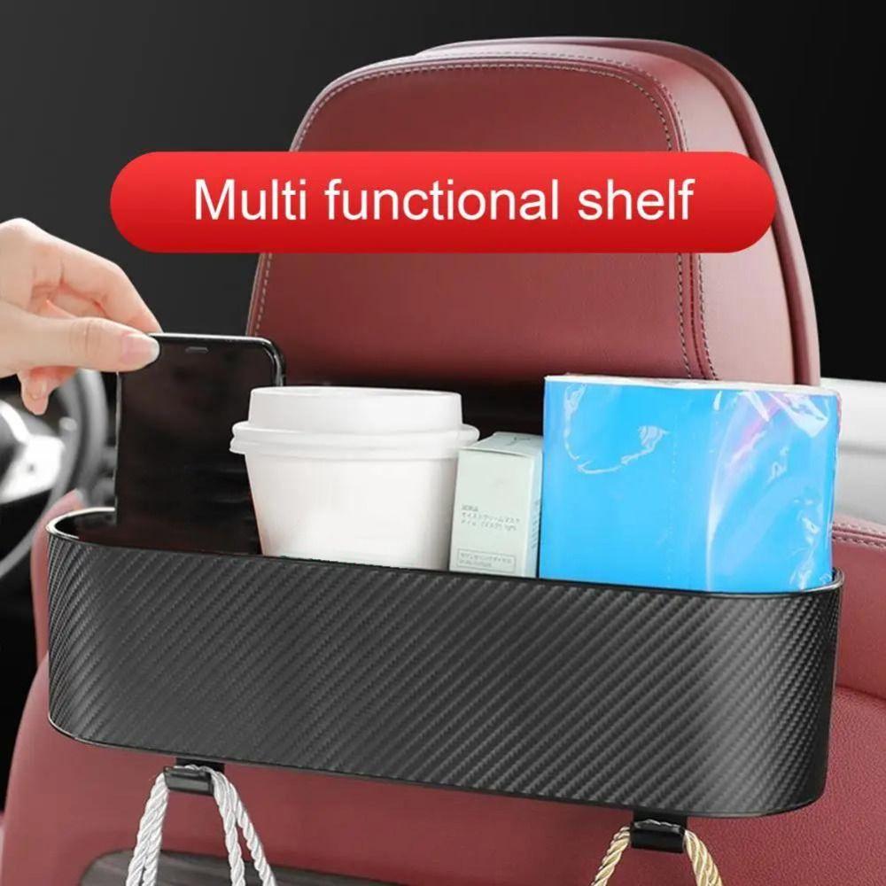 Partitioned Car Interior Cup Holder Waterproof Backseat Organizer Car Seat Storage Box  Snacks
