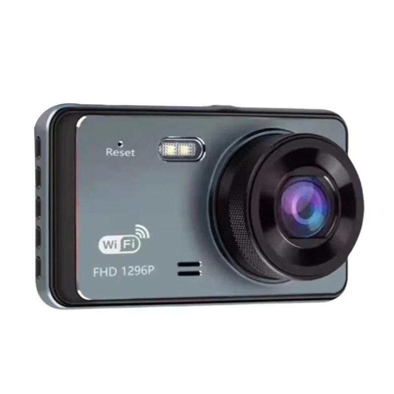 4-inch Dashcam, HD Dual-lens Touchscreen, WiFi Car Dashcam