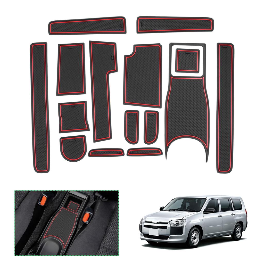 Probox 160 Series Hybrid NHP160V Model Probox 160 Series Rubber Mat Door Pocket Mat Rubber Soundproofing Drink Holder Probox Hybrid Interior Rubber