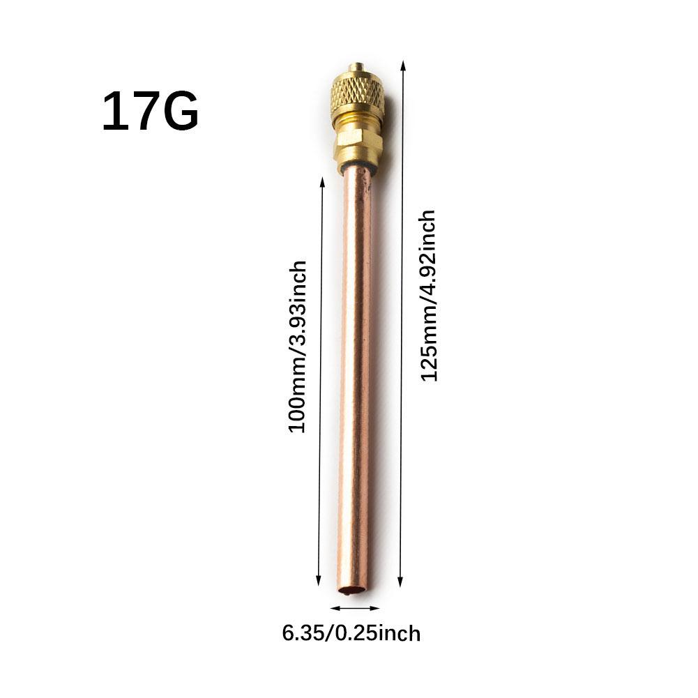 10pc Brass Access Valve Air Conditioner Refrigeration Compressor Maintence Valves Copper Tube Filling Part 3.4Mpa Service Valve