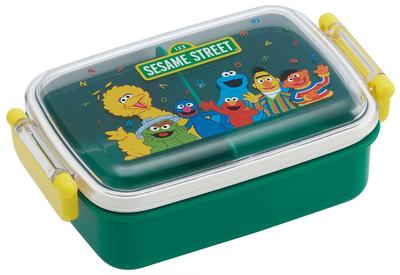 Lunch with a Soft Single Made In Sesame Street for Boys and Children's Box, 450ml, Dome-Shaped Lid, Tier, Japan, Design, Girls, RBF3ANAG-A