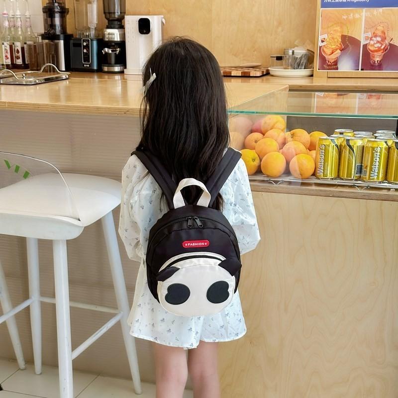 Cute Cartoon Panda Backpack For Kids Adorable Nylon School Bag Breathable