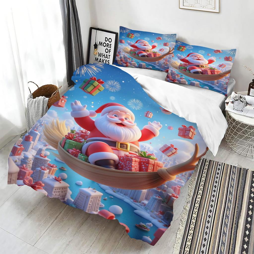 Christmas Duvet Cover Set Comforter Bedding 3D Children'S Bedding Set 3-Piece 1 Quilt Cover King Size
