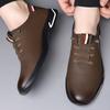 Herren Lederschuhe Frühling und Sommer neue Business Casual Lederschuhe große Größe leichte flache Arbeitsschuhe Herren