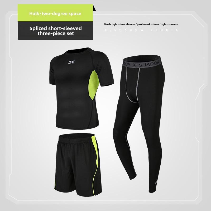 2021 Men's Spring/Summer Fitness Tights & Sports Suit for Running, Gym, & Basketball