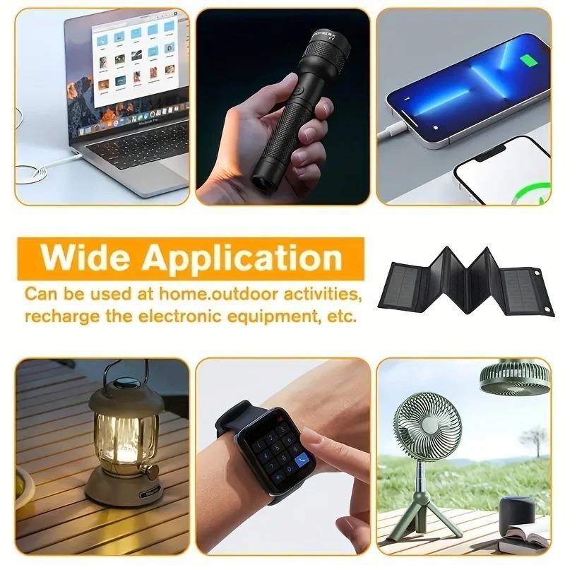 Składany Panel Słoneczny 4W 8W 12W 10W 16W 5V USB Przenośna Składana Torba Ładowarka Baterii do Telefonu Kemping Zewnętrzny Wodoodporny Power Bank