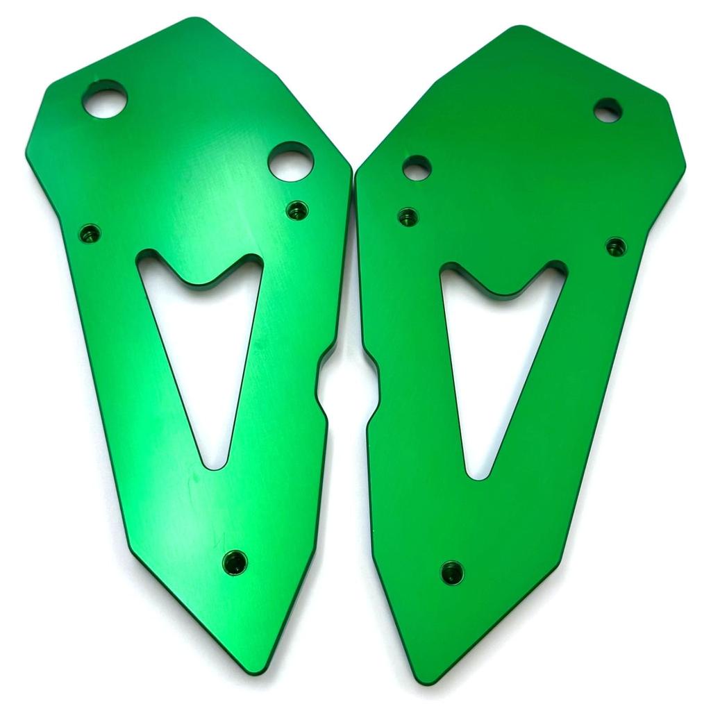 Cupkitty Footpeg Heel Plate Guard Fits ZX-25R ZX-4R ZX-4RR SE (Green)