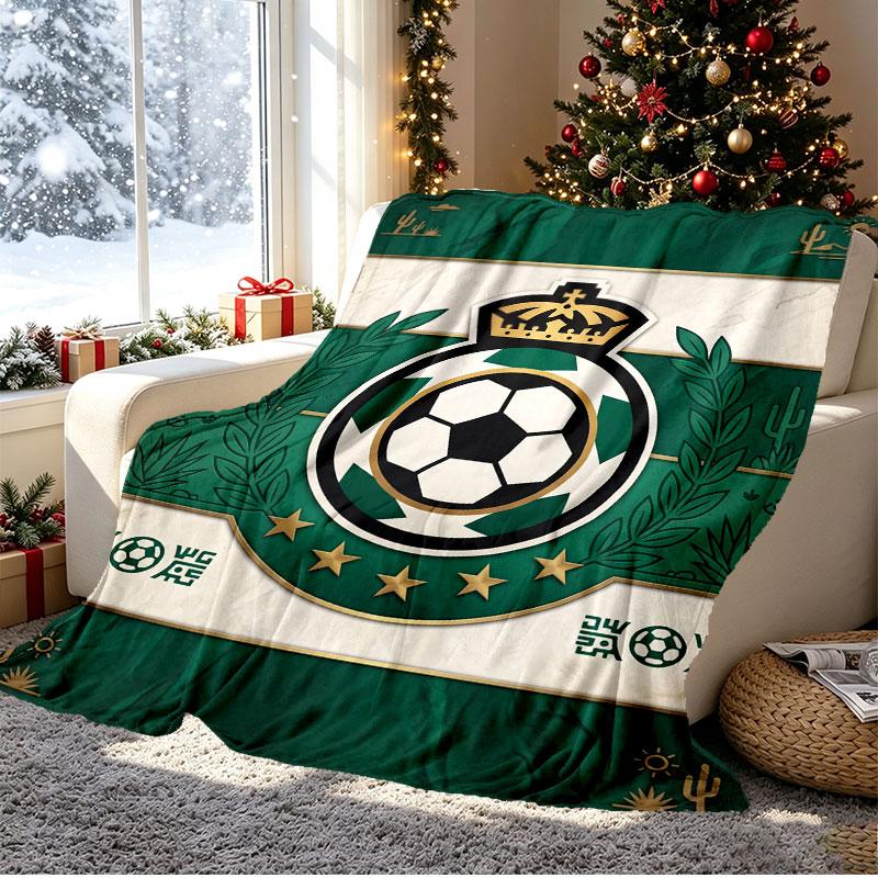 Club Santos Laguna Pattern Blanket for Home Decoration, Bed, Sofa, Car Travel, Camping, Suitable for All Seasons, Birthday Christmas Gift