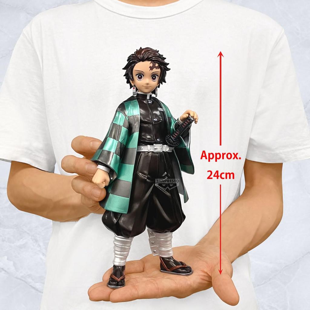 Banpresto Tanjiro Kamado Demon Slayer Collectible Figure Kimetsu No Yaiba Grandista Special Color Version 24cm Multicolor Perfect for Anime Fans -