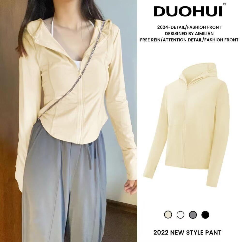 

Women s Slim-fit UV Protection Ice Silk Summer Jacket for Outdoor Yoga M рожевий