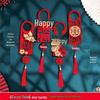 Creative Double Happiness Wedding Door Handle Pendant - New House Wedding Room Ornament