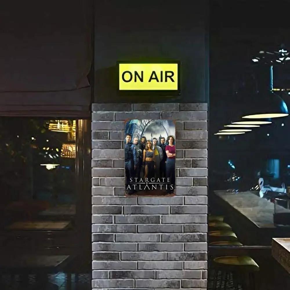 Stargate SG-1 TV Show Metal Decor Poster Vintage Tin Sign Metal Sign Decorative Plaque for Pub Bar Man Cave Club Wall Decoration