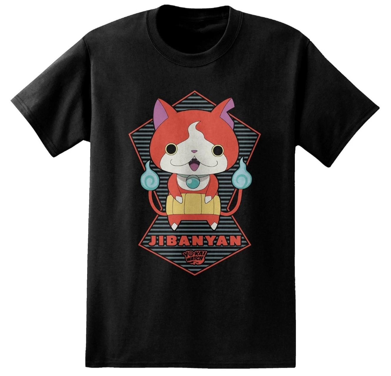 

ANIME Yo-Kai YoKai Watch JIBANYAN 100% Cotton T-shirt Mens Tees Top NWT 100% Authentic 4XL