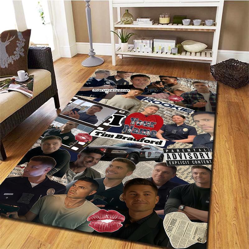 The Rookie Custom Name Carpet Rug For Living Room Bedroom Home Sofa Decoration Kids Play Nonslip Floor Mat