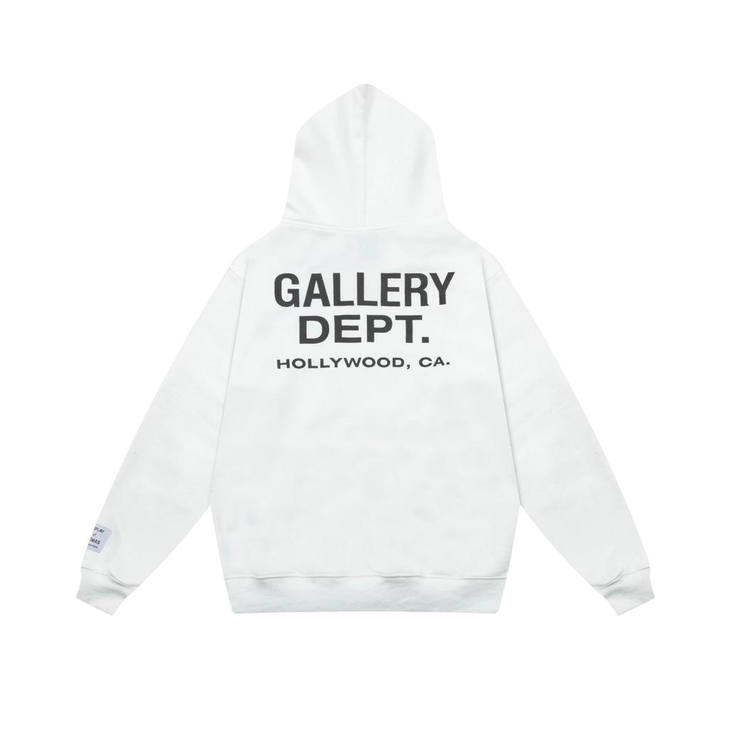 American Style Gallery Dept Logo Print Cotton Hoodie
