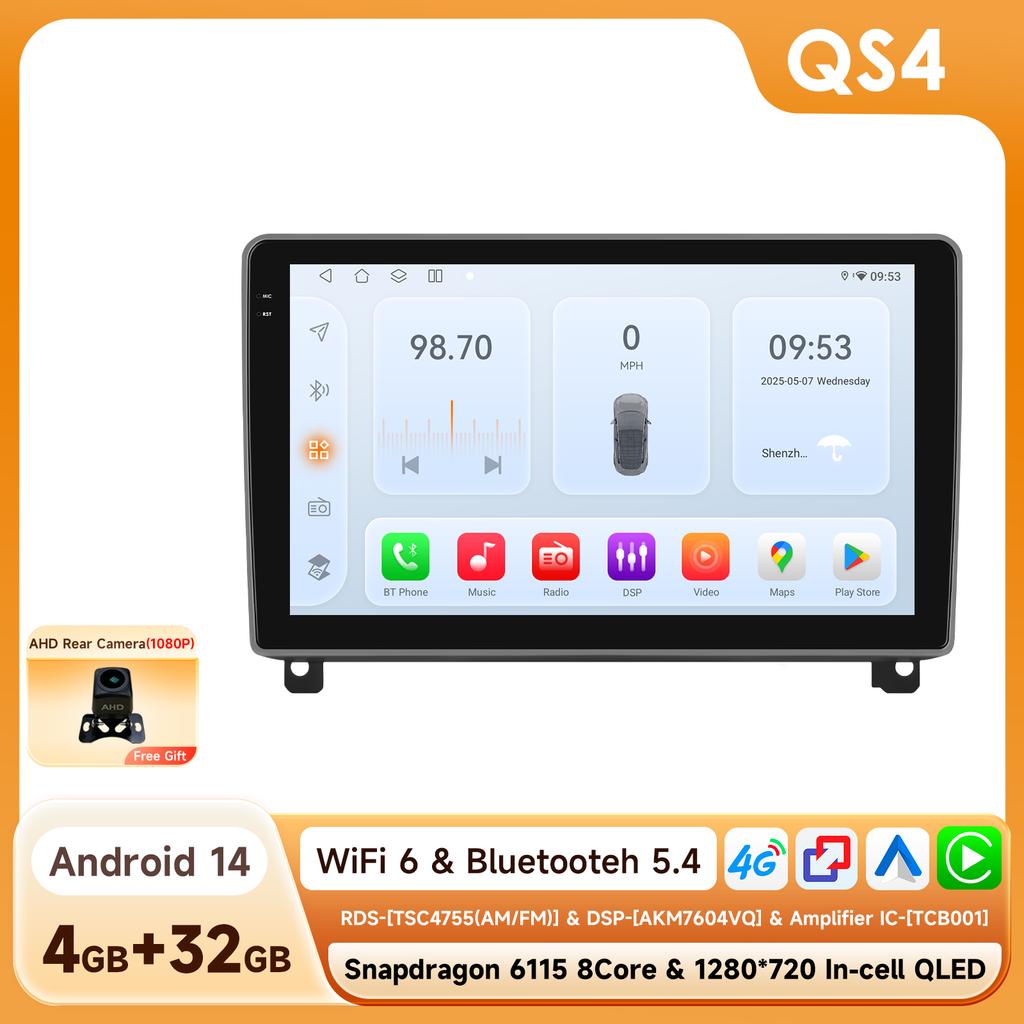 OSSURET 6115 Car Radio Android for Peugeot 407 CC SW 407CC  2004-2011 Carplay Car Multimedia Player Intelligent Autoradio GPS