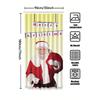 Tuniu Festive Santa Claus Shower Curtain Christmas Bathroom Decor Funny Holiday Gift Cute Waterproof Fabric Backdrop For Home