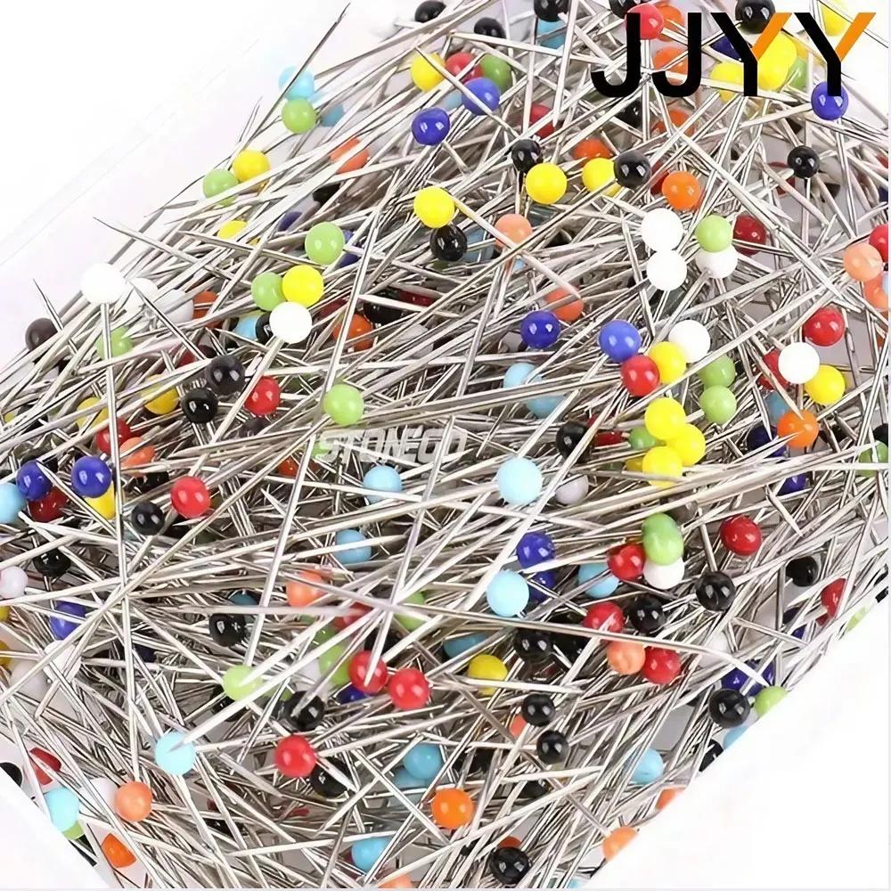 100PCS Round Pearl Head Straight Pins for Jewelry Making Dress Sewing DIY Craft Decoration