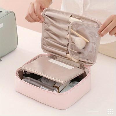 Sac à cosmétiques Portable à indice d'apparence élevée pour femmes, sac de lavage de voyage de grande capacité, sac de rangement de maquillage tridimensionnel