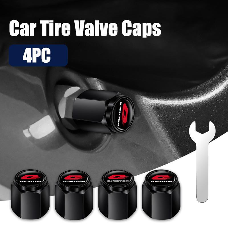 4Pcs Metal Alloy Motorcycle Tire Valve Cover Wheel Stem Dustproof Cap For Qjmotor Srt Srk Srv 250 300 550 650 800 S Qj 500S 300S