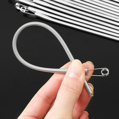 Pružinový navlékač šňůrky, ohebný DIY navlékač lana, klip, flexibilní nástroj pro navlékání šňůrky
