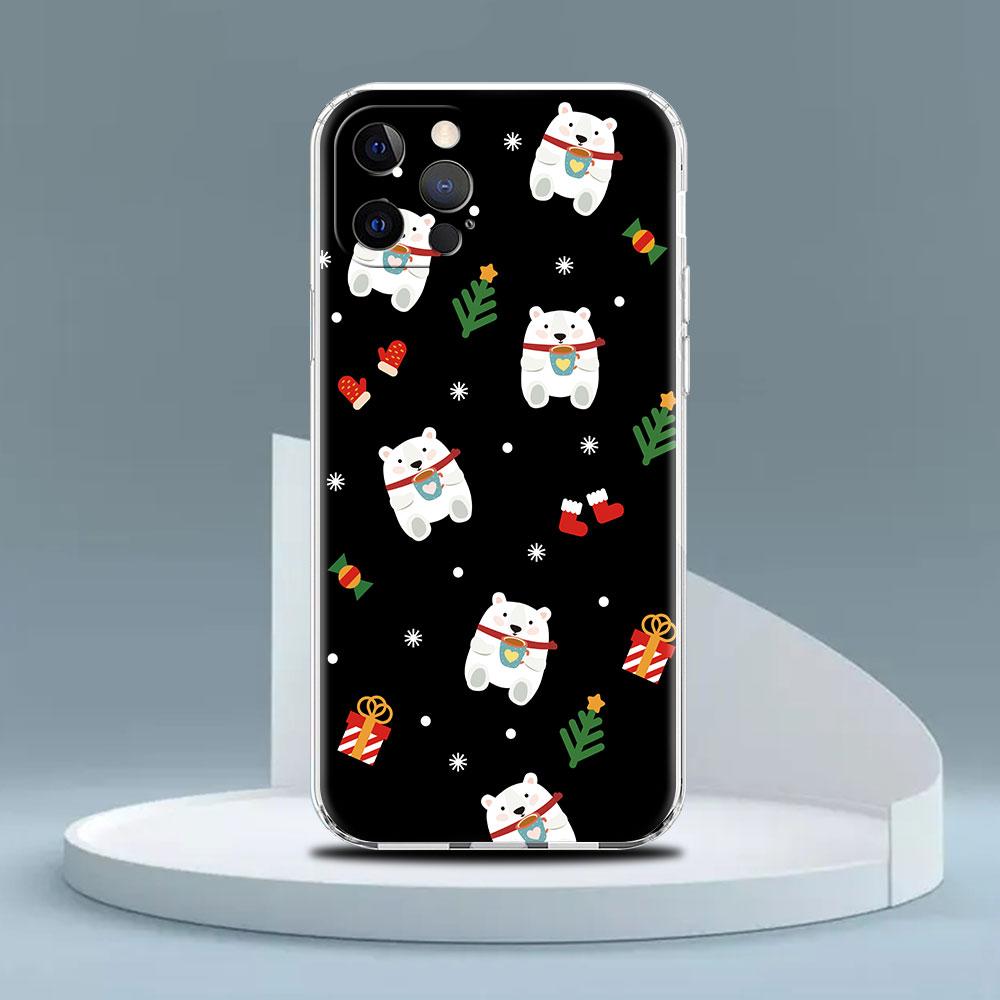 

Прозрачный чехол с мультяшным снеговиком на Рождество для Apple iPhone 13 11 14 12 Pro 7 8 Plus XR X XS Max 6 6S 13Pro Силиконовый чехол для телефона iPhone 6 6S