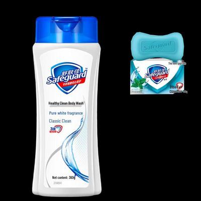Safeguard Pure White Shower Gel & Mint Soap Combo