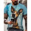 Horse pattern men's short sleeved T-shirt