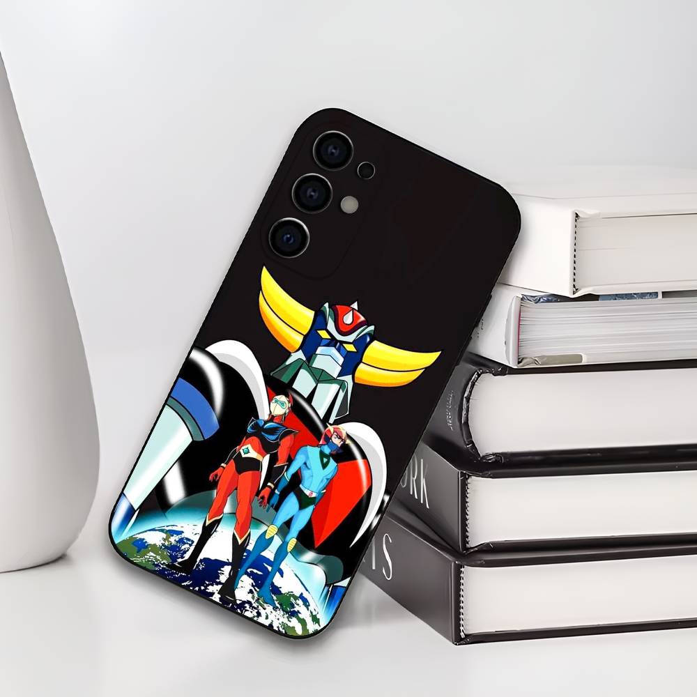 Soft Silicone Black Cover UFO R-Robot G-Goldorak Phone Case Compatible with Samsung S25 S24 S21 S22 S23 S30 Ultra S20 plus