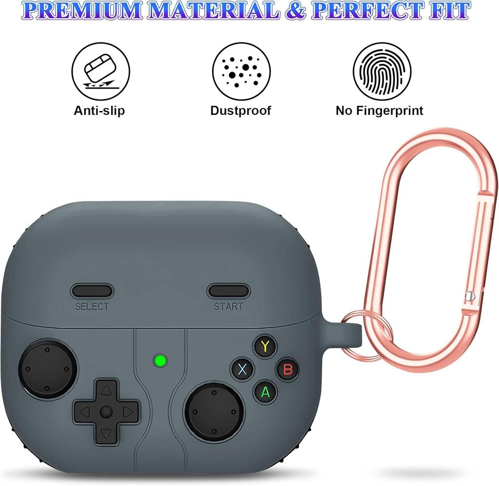 Game Silicone Case for Samsung Galaxy Buds 3 FE/ Buds 3 Pro / Buds 3 Full Protective Skin Case for Samsung Galaxy Buds 3 Series