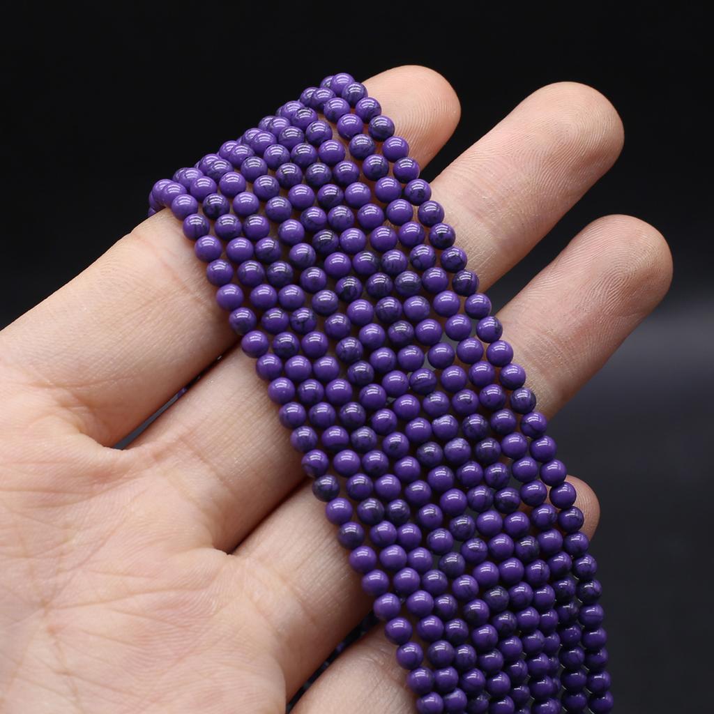 Natural Stone Beads Round Small Beads 3 MM Charms For Jewelry Making DIY Necklace Bracelet Earrings Accessory