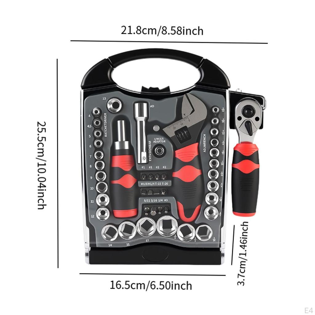 Ratchet Wrench Set Tools Multifunctional Sturdy Basic Tool Ratcheting Screwdriver for Auto