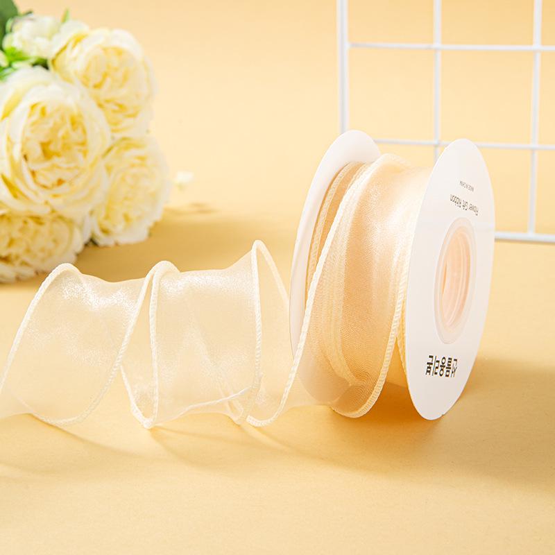 Valentine's Day Korean Fishtail Yarn Ribbon for DIY Flower Bouquets and Cake Decorations