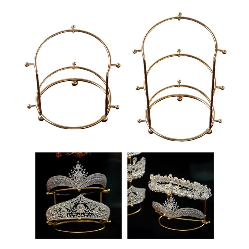 Bridal Hairband Chinese Rockhopper Tiara Jewelry Rack Crown Hair Accessories Placed Props 2 Layer 3 Layer Display Rack
