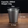 A34R 4Pcs 300Ml Stainless Steel Retro Beer Mug Camping Drink Cups Portable Coffee And Juice Tumblers For Party Football Game