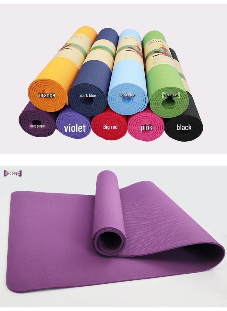 Yoga Mat with Soundproofing, Non-Slip Sports Floor Mat for Indoor Use, Includes Posture Guidance, Ideal for Jump Rope and Other Exercises