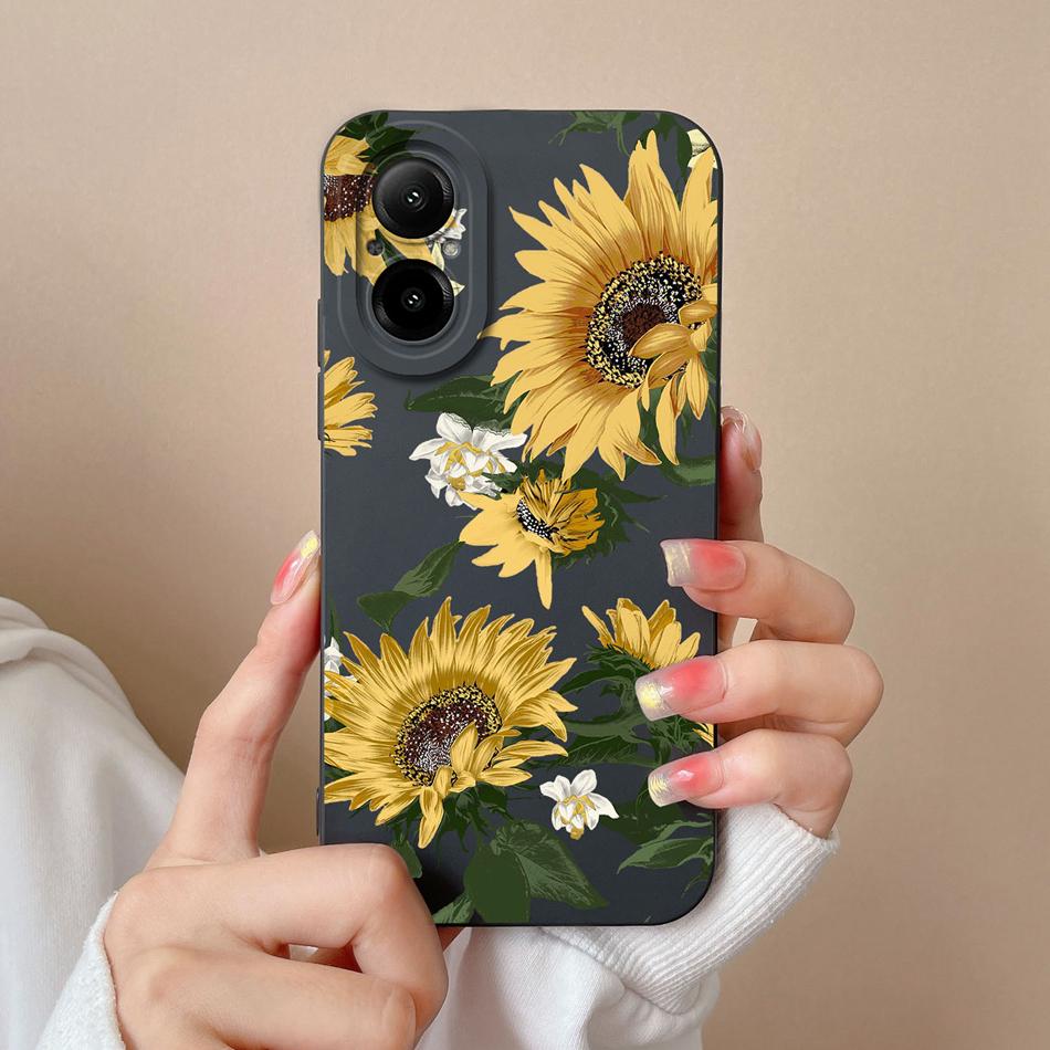 Phone Case For Realme C67 Multiple Patterns Soft Liquid Silicone Full Protection Anti Choc Cover For Realme C 67 Fundas Coque